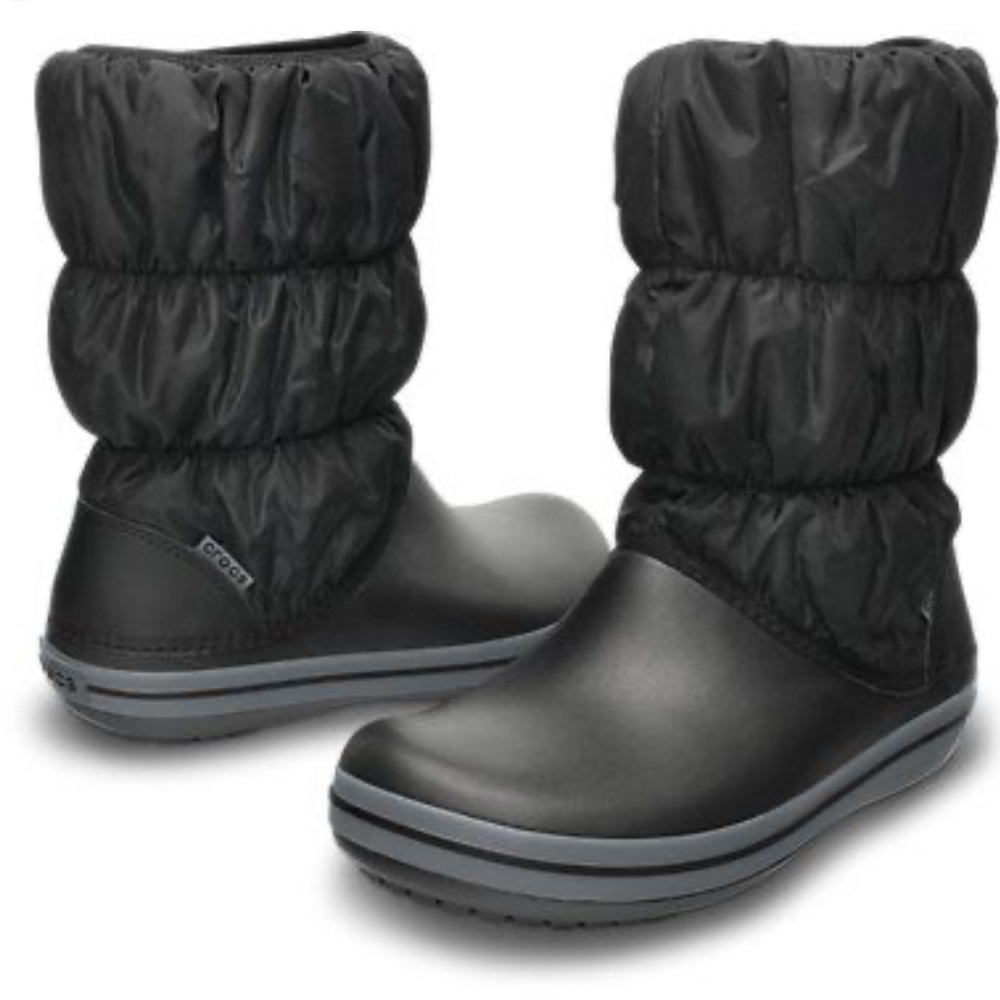 Crocs Puffer Winter Boot in Black Size 9 NWT